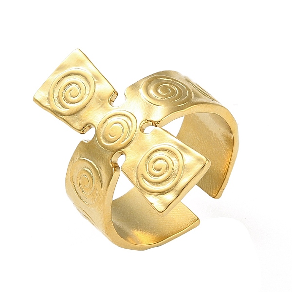 PandaHall 304Stainless Steel Shell Rings, Cross, Golden, US Size 8 1/2(18.5mm) 304 Stainless Steel Cross
PandaHall 304Stainless Steel Shell Rings, Cross, Golden, US Size 8 1/2(18.5mm) 304 Stainless Steel Cross