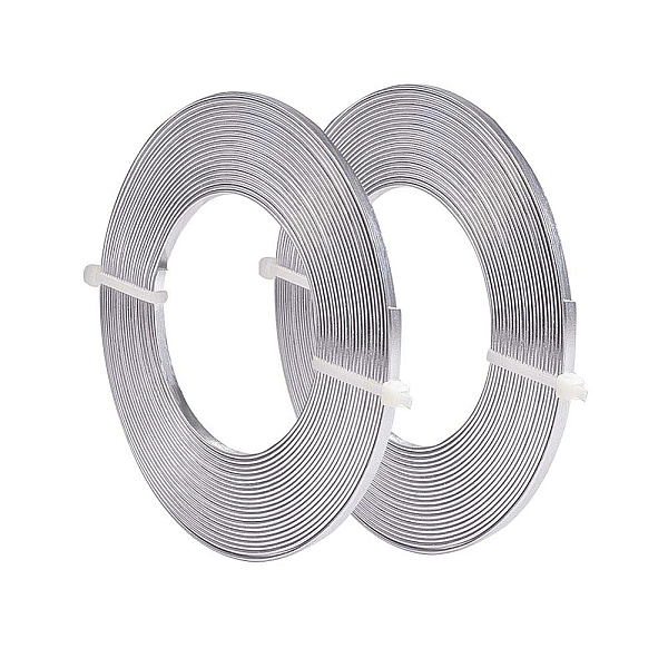 PandaHall BENECREAT 10m (33FT) 3mm Wide Silver Aluminum Flat Wire Anodized Flat Artistic Wire for Jewelry Craft Beading Making, 5m/Roll...
PandaHall BENECREAT 10m (33FT) 3mm Wide Silver Aluminum Flat Wire Anodized Flat Artistic Wire for Jewelry Craft Beading Making, 5m/Roll...