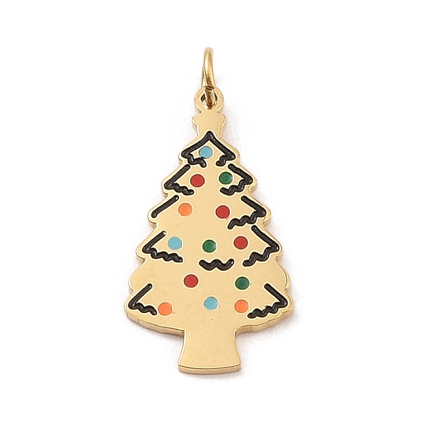PandaHall Christmas Theme 304 Stainless Steel Pendants, with Enamel and Jump Ring, Real 14K Gold Plated, Christmas Tree, 20x10.5x1mm, Hole...
PandaHall Christmas Theme 304 Stainless Steel Pendants, with Enamel and Jump Ring, Real 14K Gold Plated, Christmas Tree, 20x10.5x1mm, Hole...