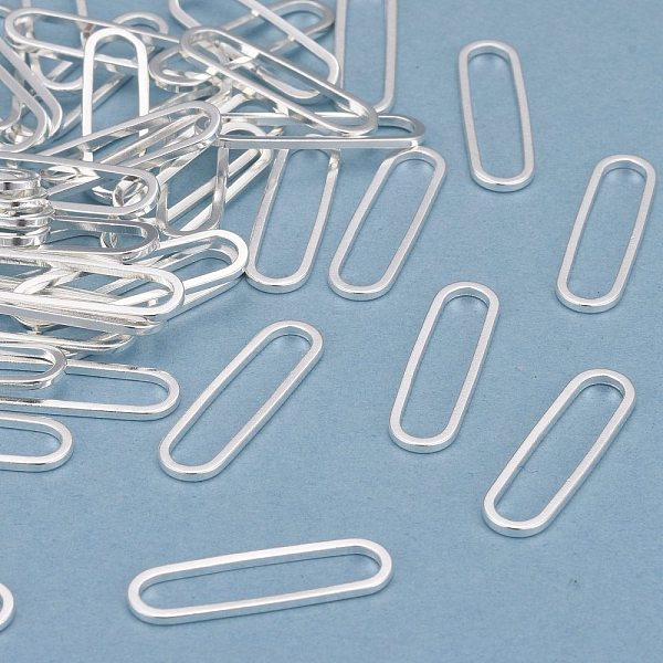 PandaHall Brass Linking Rings, Long-Lasting Plated, Oval, 925 Sterling Silver Plated, 22x6x1mm, Inner Diameter: 20x4mm Brass Oval
PandaHall Brass Linking Rings, Long-Lasting Plated, Oval, 925 Sterling Silver Plated, 22x6x1mm, Inner Diameter: 20x4mm Brass Oval