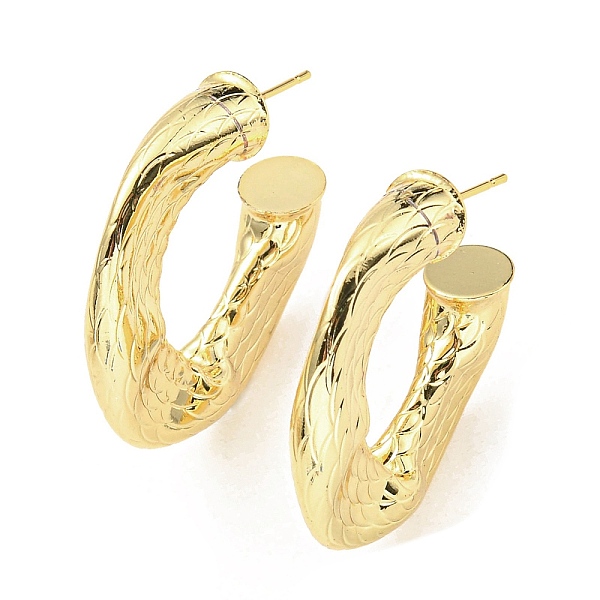PandaHall Rack Plating Brass Round Stud Earrings, Half Hoop Earrings, Cadmium Free & Lead Free, Real 18K Gold Plated, 34x8mm Brass Round
PandaHall Rack Plating Brass Round Stud Earrings, Half Hoop Earrings, Cadmium Free & Lead Free, Real 18K Gold Plated, 34x8mm Brass Round