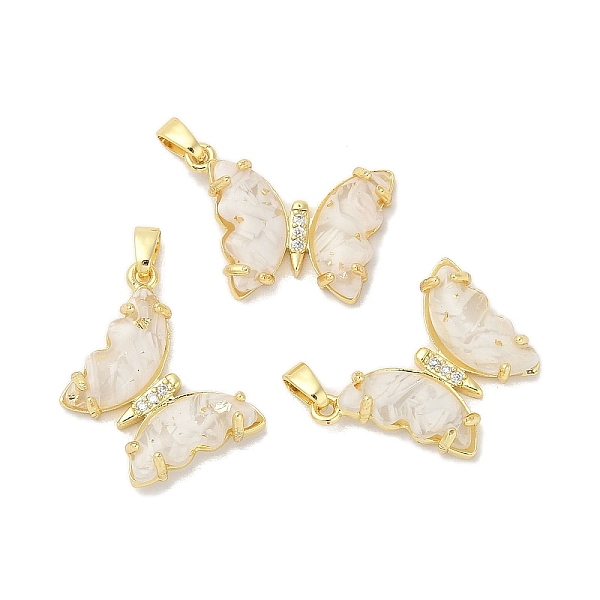 PandaHall Rack Plating Brass Pendants, With Resion, Cubic Zirconia, Long-Lasting Plated, Lead Free & Cadmium Free, Real 18K Gold, Butterfly...
PandaHall Rack Plating Brass Pendants, With Resion, Cubic Zirconia, Long-Lasting Plated, Lead Free & Cadmium Free, Real 18K Gold, Butterfly...