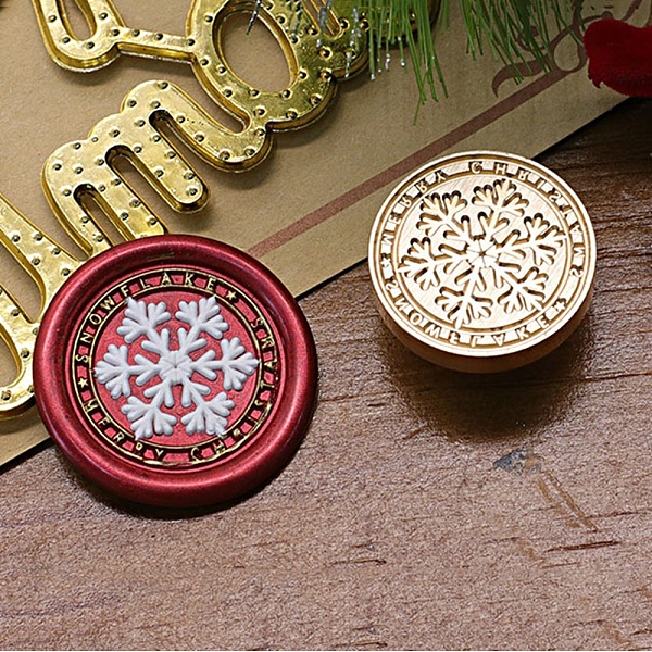 PandaHall Christmas Series Wax Seal Brass Stamp Head, for Wax Seal Stamp, Golden, Snowflake, 25x14mm, Inner Diameter: 7.5mm Brass Snowflake
PandaHall Christmas Series Wax Seal Brass Stamp Head, for Wax Seal Stamp, Golden, Snowflake, 25x14mm, Inner Diameter: 7.5mm Brass Snowflake