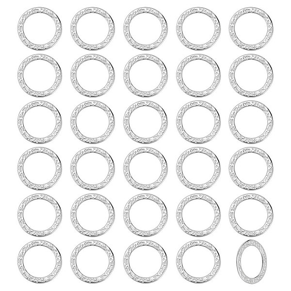 PandaHall BENECREAT 30Pcs 304 Stainless Steel Linking Rings, Textured, Round Ring, Stainless Steel Color, 15x0.8mm, Inner Diameter: 11mm 304...
PandaHall BENECREAT 30Pcs 304 Stainless Steel Linking Rings, Textured, Round Ring, Stainless Steel Color, 15x0.8mm, Inner Diameter: 11mm 304...