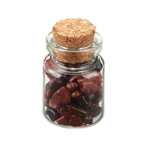 PandaHall Transparent Glass Wishing Bottle Decoration, Chakra Healing Bottles, Wicca Gem Stones Balancing, with Natural Obsidian Chip Beads...
PandaHall Transparent Glass Wishing Bottle Decoration, Chakra Healing Bottles, Wicca Gem Stones Balancing, with Natural Obsidian Chip Beads...