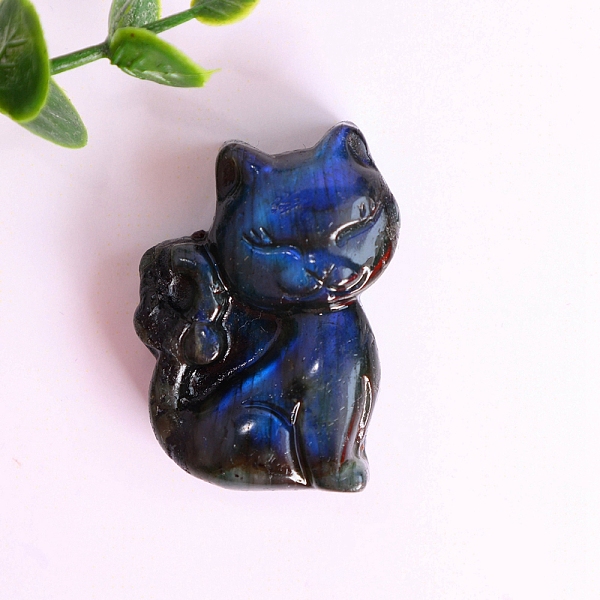 PandaHall Natural Labradorite Carved Healing Figurines, Reiki Energy Stone Display Decorations, Cat Shape, 38x26mm Labradorite Cat Shape
PandaHall Natural Labradorite Carved Healing Figurines, Reiki Energy Stone Display Decorations, Cat Shape, 38x26mm Labradorite Cat Shape