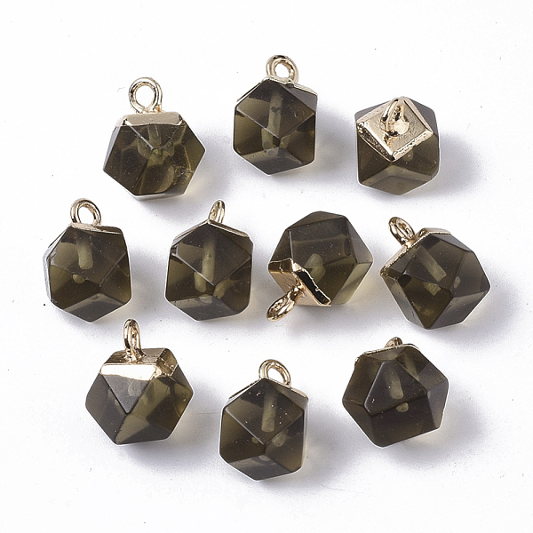PandaHall Electroplate Glass Charms, with Top Golden Plated Iron Loops, Star Cut Round Beads, Olive, 12x10x10mm, Hole: 1.8mm Iron+Glass..., Green
PandaHall Electroplate Glass Charms, with Top Golden Plated Iron Loops, Star Cut Round Beads, Olive, 12x10x10mm, Hole: 1.8mm Iron+Glass..., Green