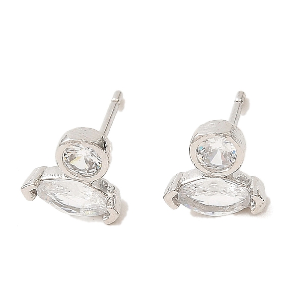 PandaHall Platinum Brass Horse Eye Stud Earrings, with Cubic Zirconia, Long-Lasting Plated, Lead Free & Cadmium Free, Clear, 7x6.5mm Cubic...
PandaHall Platinum Brass Horse Eye Stud Earrings, with Cubic Zirconia, Long-Lasting Plated, Lead Free & Cadmium Free, Clear, 7x6.5mm Cubic...