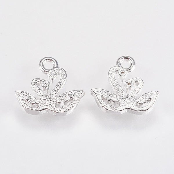 PandaHall Brass Pendants, Swan, Real Platinum Plated, 9x10x1mm, Hole: 1mm Brass Others
PandaHall Brass Pendants, Swan, Real Platinum Plated, 9x10x1mm, Hole: 1mm Brass Others
