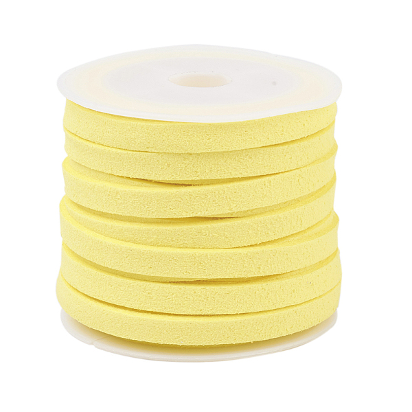 PandaHall Faux Suede Cord, Faux Suede Lace, Yellow, 5x1.5mm, about 5.46 yards(5m)/roll, 25rolls/bag Faux Suede Yellow
PandaHall Faux Suede Cord, Faux Suede Lace, Yellow, 5x1.5mm, about 5.46 yards(5m)/roll, 25rolls/bag Faux Suede Yellow