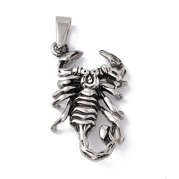 PandaHall Tibetan Style 304 Stainless Steel Pendants, Scorpion Charm, Antique Silver, 40.5x24x7mm, Hole: 8x4.5mm 304 Stainless Steel Other...
PandaHall Tibetan Style 304 Stainless Steel Pendants, Scorpion Charm, Antique Silver, 40.5x24x7mm, Hole: 8x4.5mm 304 Stainless Steel Other...