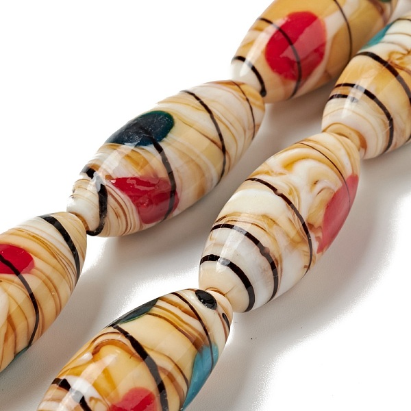 PandaHall Handmade Lampwork Beads Strand, Oval, BurlyWood, 30~31x13mm, Hole: 1.2mm, about 10pcs/strand, 11.81 inch(30cm) Lampwork Oval..., Orange
PandaHall Handmade Lampwork Beads Strand, Oval, BurlyWood, 30~31x13mm, Hole: 1.2mm, about 10pcs/strand, 11.81 inch(30cm) Lampwork Oval..., Orange