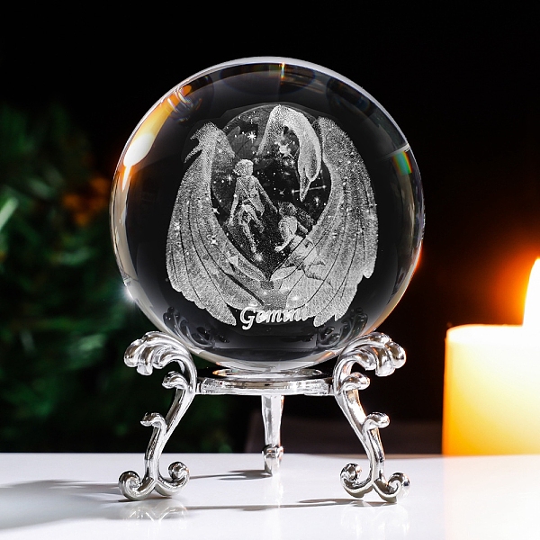 PandaHall Inner Carving Constellation Glass Crystal Ball Diaplay Decoration, Fengshui Home Decor, Gemini, 80mm Glass Gemini Clear
PandaHall Inner Carving Constellation Glass Crystal Ball Diaplay Decoration, Fengshui Home Decor, Gemini, 80mm Glass Gemini Clear