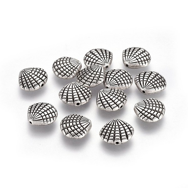 PandaHall Tibetan Style Alloy Beads, Lead Free & Nickel Free & Cadmium Free, Scallop Shell Shape, Thailand Sterling Silver Plated...
PandaHall Tibetan Style Alloy Beads, Lead Free & Nickel Free & Cadmium Free, Scallop Shell Shape, Thailand Sterling Silver Plated...