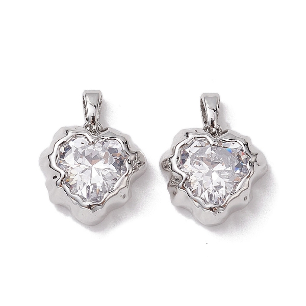 PandaHall Valentine's Day Brass Micro Pave Clear Cubic Zirconia Pendants, Heart Charms, Platinum, 14x15x6.5mm, Hole: 5x2.8mm Brass+Cubic...
PandaHall Valentine's Day Brass Micro Pave Clear Cubic Zirconia Pendants, Heart Charms, Platinum, 14x15x6.5mm, Hole: 5x2.8mm Brass+Cubic...