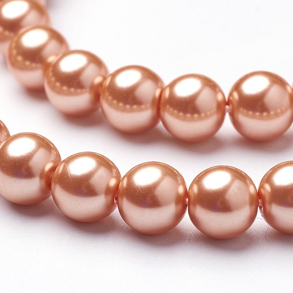 PandaHall Eco-Friendly Dyed Glass Pearl Round Beads Strands, Grade A, Cotton Cord Threaded, Dark Orange, 8mm, Hole: 0.7~1.1mm, about...
PandaHall Eco-Friendly Dyed Glass Pearl Round Beads Strands, Grade A, Cotton Cord Threaded, Dark Orange, 8mm, Hole: 0.7~1.1mm, about...