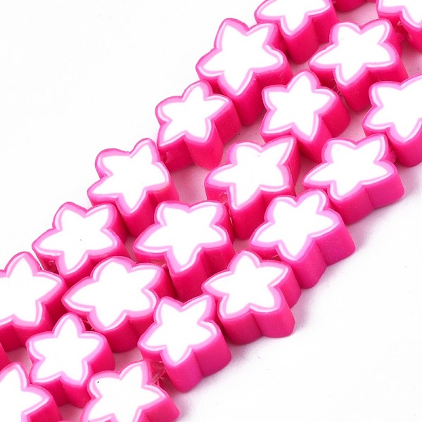 PandaHall Handmade Polymer Clay Beads Strands, Star, Deep Pink, 8~10x8~10x3~4.5mm, Hole: 1.5mm, about 40pcs/strand, 12.60 inch~13.58inch...
PandaHall Handmade Polymer Clay Beads Strands, Star, Deep Pink, 8~10x8~10x3~4.5mm, Hole: 1.5mm, about 40pcs/strand, 12.60 inch~13.58inch...