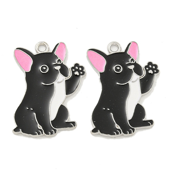 PandaHall Rack Plating Alloy Enamel Pendants, Cadmium Free & Lead Free, Platinum, Dog Charm, Black, 27x20x1.5mm, Hole: 1.8mm Alloy+Enamel...
PandaHall Rack Plating Alloy Enamel Pendants, Cadmium Free & Lead Free, Platinum, Dog Charm, Black, 27x20x1.5mm, Hole: 1.8mm Alloy+Enamel...