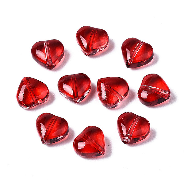 PandaHall Transparent Spray Painted Glass Beads, Heart, Red, 7.5x8x4.5mm, Hole: 0.9mm Glass Heart Red
PandaHall Transparent Spray Painted Glass Beads, Heart, Red, 7.5x8x4.5mm, Hole: 0.9mm Glass Heart Red