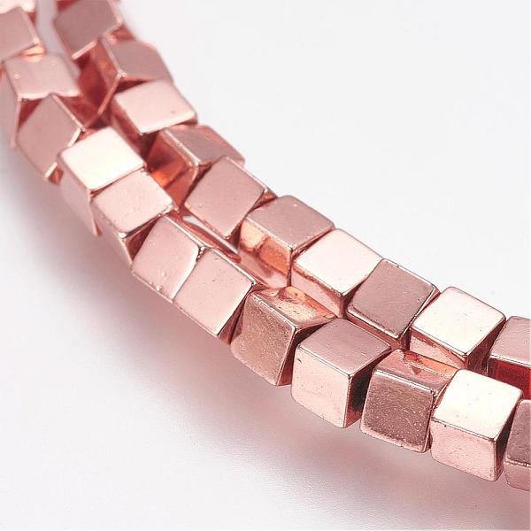 PandaHall Grade AA Non-Magnetic Synthetic Hematite Bead Strands, Cube, Rose Gold Plated, 3x3x3mm, Hole: 1mm, about 125pcs/strand, 15.7 inch...
PandaHall Grade AA Non-Magnetic Synthetic Hematite Bead Strands, Cube, Rose Gold Plated, 3x3x3mm, Hole: 1mm, about 125pcs/strand, 15.7 inch...