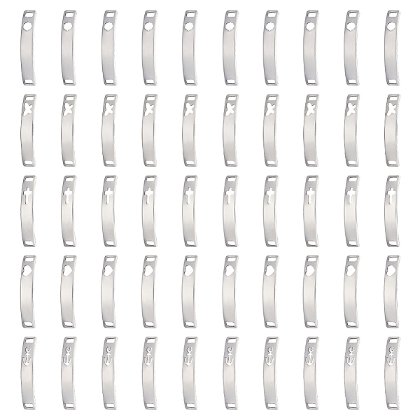 PandaHall UNICRAFTALE 100pcs 5 Styles 201 Stainless Steel 30mm Long Curved Rectangle Links with Hollow Anchor Heart Pattern Metal Bar Links...
PandaHall UNICRAFTALE 100pcs 5 Styles 201 Stainless Steel 30mm Long Curved Rectangle Links with Hollow Anchor Heart Pattern Metal Bar Links...