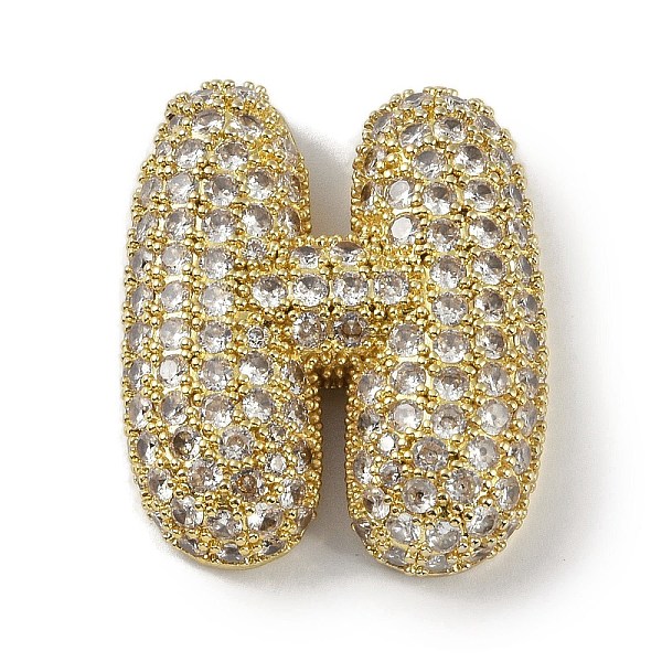 PandaHall Rack Plating Brass Micro Pave Clear Cubic Zirconia Pendants, Long-Lasting Plated, Real 18K Gold Plated, Letter H, 29x24x7mm, Hole...
PandaHall Rack Plating Brass Micro Pave Clear Cubic Zirconia Pendants, Long-Lasting Plated, Real 18K Gold Plated, Letter H, 29x24x7mm, Hole...