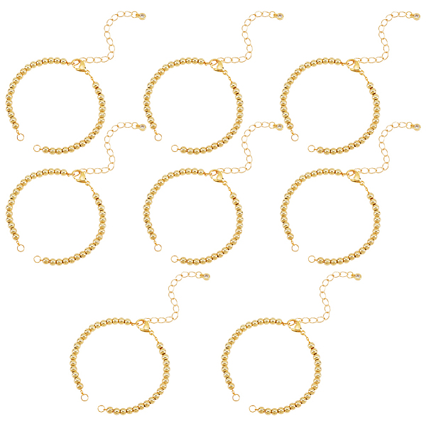 PandaHall 8 Strands Adjustable Bracelet Chain, Brass Round Beaded Half-Finished Adjustable Bracelets Extender Chain Golden Stainless Steel...
PandaHall 8 Strands Adjustable Bracelet Chain, Brass Round Beaded Half-Finished Adjustable Bracelets Extender Chain Golden Stainless Steel...