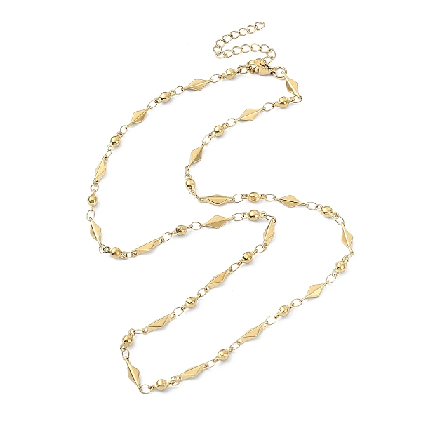 PandaHall Ion Plating(IP) 304 Stainless Steel Rhombus Link Chain Necklaces for Women, Golden, 18.11 inch(46cm) 304 Stainless Steel Rhombus
PandaHall Ion Plating(IP) 304 Stainless Steel Rhombus Link Chain Necklaces for Women, Golden, 18.11 inch(46cm) 304 Stainless Steel Rhombus