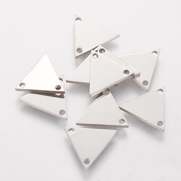 PandaHall 201 Stainless Steel Charms, Laser Cut, Triangle, Stainless Steel Color, 11x12x1mm, Hole: 1mm 201 Stainless Steel Triangle
PandaHall 201 Stainless Steel Charms, Laser Cut, Triangle, Stainless Steel Color, 11x12x1mm, Hole: 1mm 201 Stainless Steel Triangle