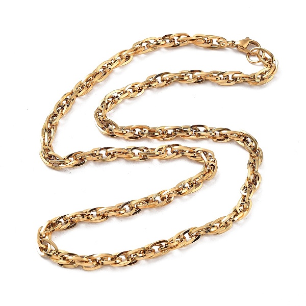 PandaHall 304 Stainless Steel Chain Necklaces, Jewely for Unisex, Oval, Real 18K Gold Plated, 19.88 inch(50.5cm) 304 Stainless Steel Oval
PandaHall 304 Stainless Steel Chain Necklaces, Jewely for Unisex, Oval, Real 18K Gold Plated, 19.88 inch(50.5cm) 304 Stainless Steel Oval