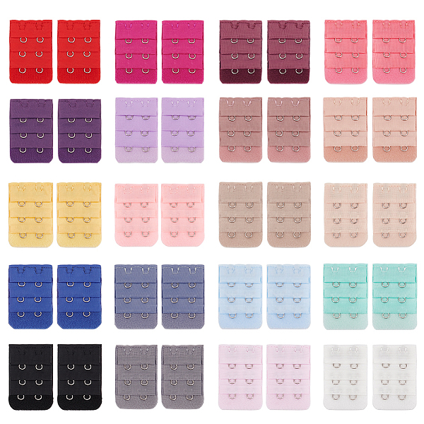 PandaHall BENECREAT 40Pcs 20 Colors Polyester 3 Rows x 2 Hooks Underwear Bra Extenders, with Iron Rings & Hooks, Rectangle, Mixed Color..., Multicolor
PandaHall BENECREAT 40Pcs 20 Colors Polyester 3 Rows x 2 Hooks Underwear Bra Extenders, with Iron Rings & Hooks, Rectangle, Mixed Color..., Multicolor