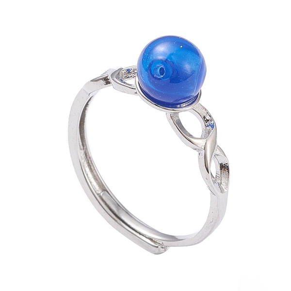 PandaHall Adjustable Brass Finger Rings, with Lampwork Beads, Round, Platinum, Royal Blue, Size 6, Inner Diameter: 17mm Brass Blue
PandaHall Adjustable Brass Finger Rings, with Lampwork Beads, Round, Platinum, Royal Blue, Size 6, Inner Diameter: 17mm Brass Blue