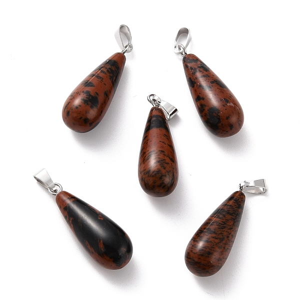 PandaHall Natural Mahogany Obsidian Pendants, with Platinum Brass Findings, Teardrop, 26.5~29x10mm, Hole: 2.5~3.5x4~6mm Mahogany Obsidian...
PandaHall Natural Mahogany Obsidian Pendants, with Platinum Brass Findings, Teardrop, 26.5~29x10mm, Hole: 2.5~3.5x4~6mm Mahogany Obsidian...