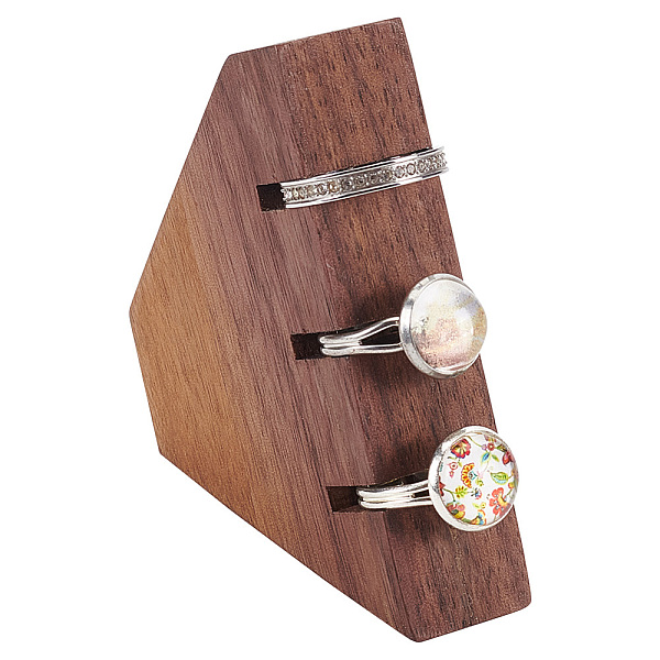 PandaHall 3-Slot Wood Finger Rings Display Plate, Polygon Shaped Jewelry Stands for Ring Holder, Photography Props, Camel, 2x6.6x7.2cm..., Brown
PandaHall 3-Slot Wood Finger Rings Display Plate, Polygon Shaped Jewelry Stands for Ring Holder, Photography Props, Camel, 2x6.6x7.2cm..., Brown