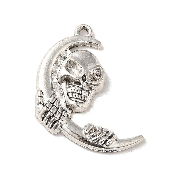 PandaHall Tibetan Style Alloy Pendants, Cadmium Free & Lead Free, Skull Shape, Antique Silver, 28x24.5x3mm, Hole: 1.6mm Alloy Skull
PandaHall Tibetan Style Alloy Pendants, Cadmium Free & Lead Free, Skull Shape, Antique Silver, 28x24.5x3mm, Hole: 1.6mm Alloy Skull