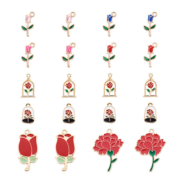 PandaHall Mega Pet 40Pcs 8 Style Zinc Alloy Enamel Pendants, Mixed Shape, Mixed Color, 15~34x9~22x1.5~2mm, Hole: 1.5~2mm, 5pcs/style..., Multicolor
PandaHall Mega Pet 40Pcs 8 Style Zinc Alloy Enamel Pendants, Mixed Shape, Mixed Color, 15~34x9~22x1.5~2mm, Hole: 1.5~2mm, 5pcs/style..., Multicolor