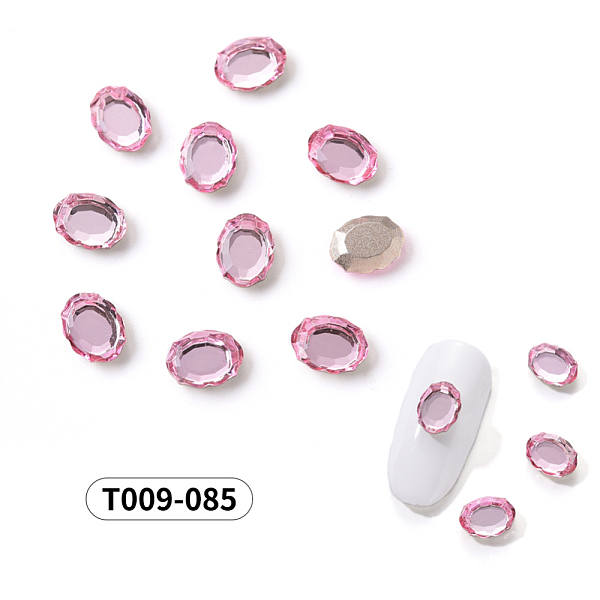 PandaHall Flat Back K9 Glass Rhinestone Cabochons, Nail Art Decoration, Faceted Oval, Light Rose, 8x6x2.5mm Glass Oval Pink
PandaHall Flat Back K9 Glass Rhinestone Cabochons, Nail Art Decoration, Faceted Oval, Light Rose, 8x6x2.5mm Glass Oval Pink