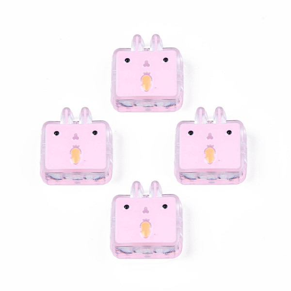 PandaHall Transparent Acrylic Beads, with Enamel, Rabbit, Pearl Pink, 24x22x8mm, Hole: 3mm Acrylic Rabbit
PandaHall Transparent Acrylic Beads, with Enamel, Rabbit, Pearl Pink, 24x22x8mm, Hole: 3mm Acrylic Rabbit