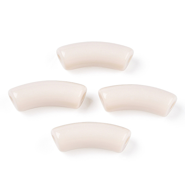 PandaHall Opaque Acrylic Beads, Curved Tube, Floral White, 36x13.5x11.5mm, Hole: 4mm, about 148pcs/500g Acrylic Tube
PandaHall Opaque Acrylic Beads, Curved Tube, Floral White, 36x13.5x11.5mm, Hole: 4mm, about 148pcs/500g Acrylic Tube