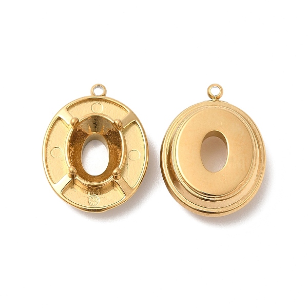 PandaHall Ion Plating(IP) 304 Stainless Steel Pendant Cabochon Settings, Oval, Real 14K Gold Plated, 16x12x5mm, Hole: 1mm, Tray: 8x7mm 304...
PandaHall Ion Plating(IP) 304 Stainless Steel Pendant Cabochon Settings, Oval, Real 14K Gold Plated, 16x12x5mm, Hole: 1mm, Tray: 8x7mm 304...