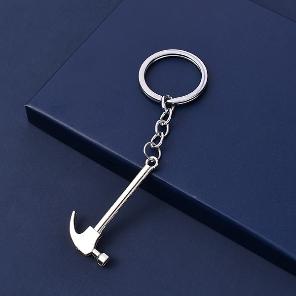 PandaHall Alloy Pendant Keychain, with Key Rings, Hammer, Platinum, 5.5~6.5cm Alloy Tool
PandaHall Alloy Pendant Keychain, with Key Rings, Hammer, Platinum, 5.5~6.5cm Alloy Tool