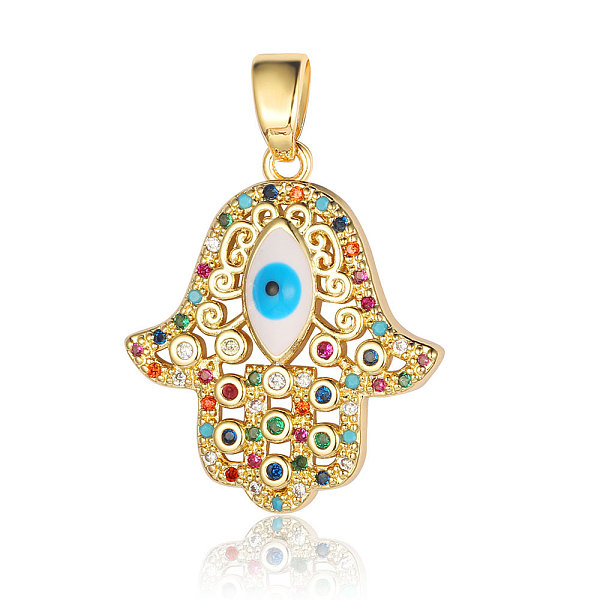 PandaHall Brass Micro Pave Cubic Zirconia Pendants, Hamsa Hand with Evil Eye Charms, Real 18K Gold Plated, 24x20x3.8mm Brass+Cubic Zirconia...
PandaHall Brass Micro Pave Cubic Zirconia Pendants, Hamsa Hand with Evil Eye Charms, Real 18K Gold Plated, 24x20x3.8mm Brass+Cubic Zirconia...