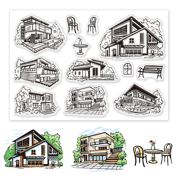 PandaHall Custom PVC Plastic Clear Stamps, for DIY Scrapbooking, Photo Album Decorative, Cards Making, House, 160x110x3mm Plastic House...
PandaHall Custom PVC Plastic Clear Stamps, for DIY Scrapbooking, Photo Album Decorative, Cards Making, House, 160x110x3mm Plastic House...