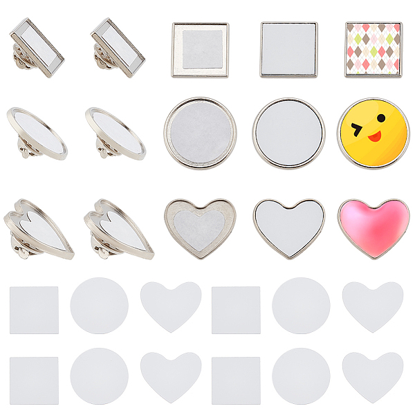 PandaHall BENECREAT 9 Sets Sublimation Blank Pins, 3 Style DIY Button Badge Sublimation Blank Brooch Making Kit for DIY Craft Making, Badges...
PandaHall BENECREAT 9 Sets Sublimation Blank Pins, 3 Style DIY Button Badge Sublimation Blank Brooch Making Kit for DIY Craft Making, Badges...