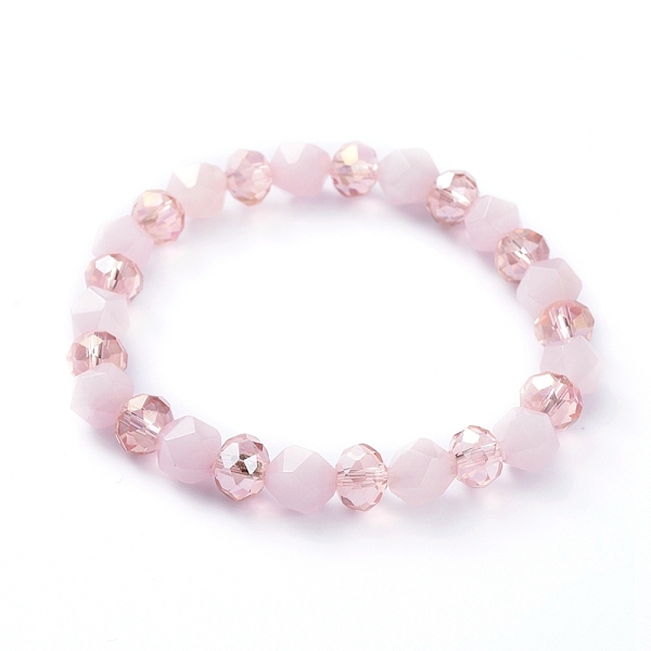 PandaHall Natural Rose Quartz Gemstone Stretch Bracelets, with Electroplate Glass Beads, 2-3/8 inch(61mm) Rose Quartz Pink
PandaHall Natural Rose Quartz Gemstone Stretch Bracelets, with Electroplate Glass Beads, 2-3/8 inch(61mm) Rose Quartz Pink