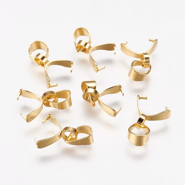 PandaHall 201 Stainless Steel Ice Pick Pinch Bails, Golden, 8.5x8.5x2.5mm, Hole: 3.5x3.5mm, Inner: 4mm, Pin: 0.5mm 201 Stainless Steel
PandaHall 201 Stainless Steel Ice Pick Pinch Bails, Golden, 8.5x8.5x2.5mm, Hole: 3.5x3.5mm, Inner: 4mm, Pin: 0.5mm 201 Stainless Steel
