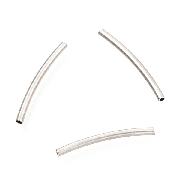 PandaHall 304 Stainless Steel Tube Beads, Curved Beads, Stainless Steel Color, 20x1.6mm, Hole: 1.2mm 304 Stainless Steel Tube
PandaHall 304 Stainless Steel Tube Beads, Curved Beads, Stainless Steel Color, 20x1.6mm, Hole: 1.2mm 304 Stainless Steel Tube