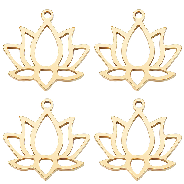 PandaHall Beebeecraft 20Pcs 304 Stainless Steel Pendants, Lotus Charm, Real 18K Gold Plated, 16.5x17x1mm, Hole: 1.4mm 304 Stainless Steel...
PandaHall Beebeecraft 20Pcs 304 Stainless Steel Pendants, Lotus Charm, Real 18K Gold Plated, 16.5x17x1mm, Hole: 1.4mm 304 Stainless Steel...