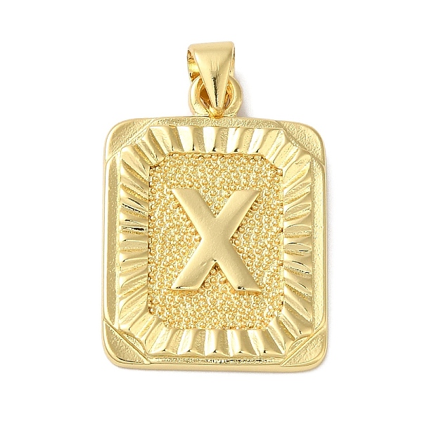 PandaHall Rack Plating Brass Pendants, Long-Lasting Plated, Lead Free & Cadmium Free, Square with Letter Charms, Letter X, 24x17x2.5mm, Hole...
PandaHall Rack Plating Brass Pendants, Long-Lasting Plated, Lead Free & Cadmium Free, Square with Letter Charms, Letter X, 24x17x2.5mm, Hole...