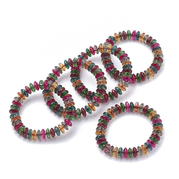 PandaHall Synthetic Quartz Stretch Bracelets, Dyed, Abacus Shape, Colorful, 2 inch(50~52mm), 9~10.5mm Quartz
PandaHall Synthetic Quartz Stretch Bracelets, Dyed, Abacus Shape, Colorful, 2 inch(50~52mm), 9~10.5mm Quartz